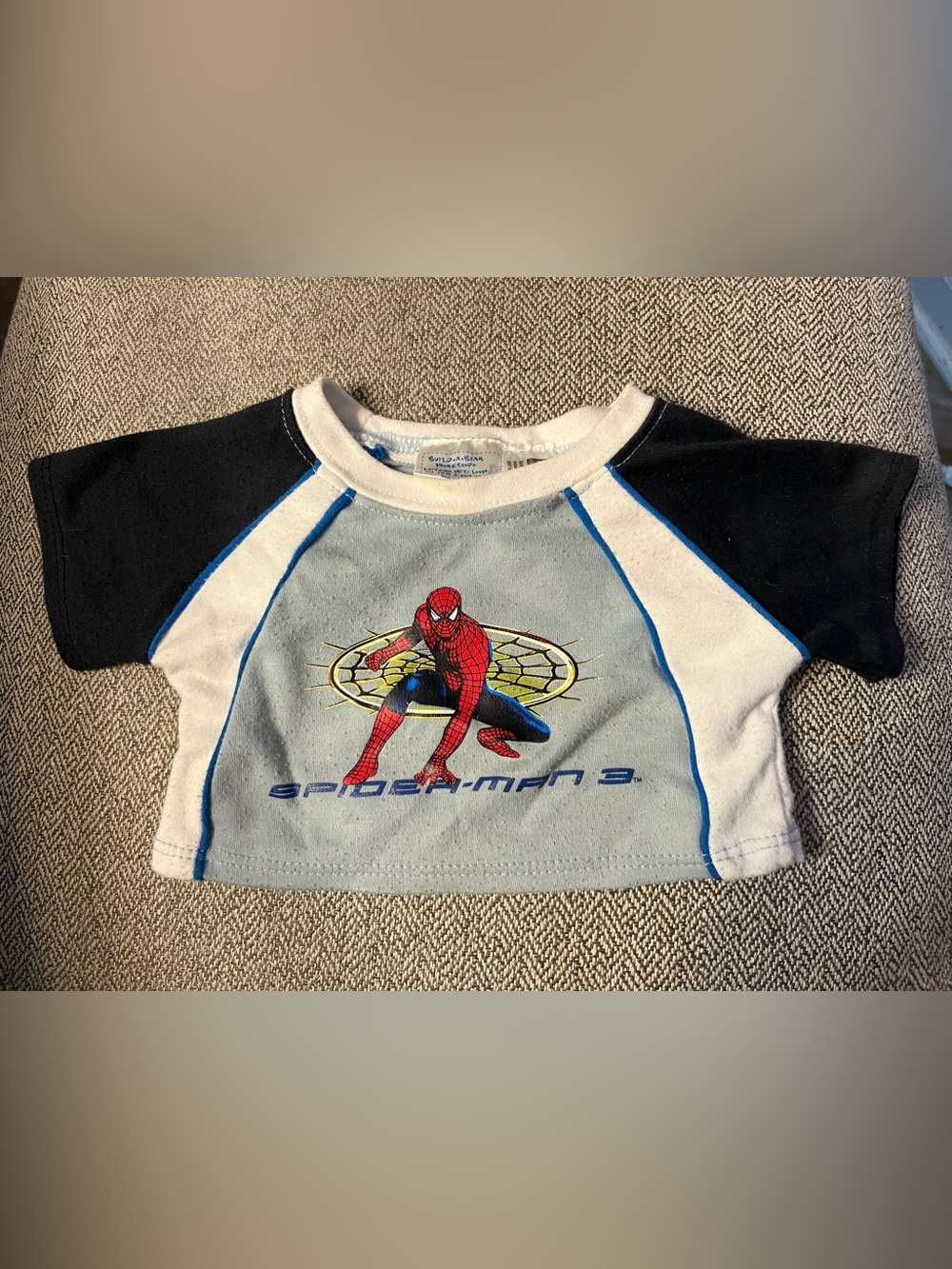 2007 Build-A-Bear Workshop Spider-Man 3 Shirt Marvel Retired Vintage Shirt RARE
